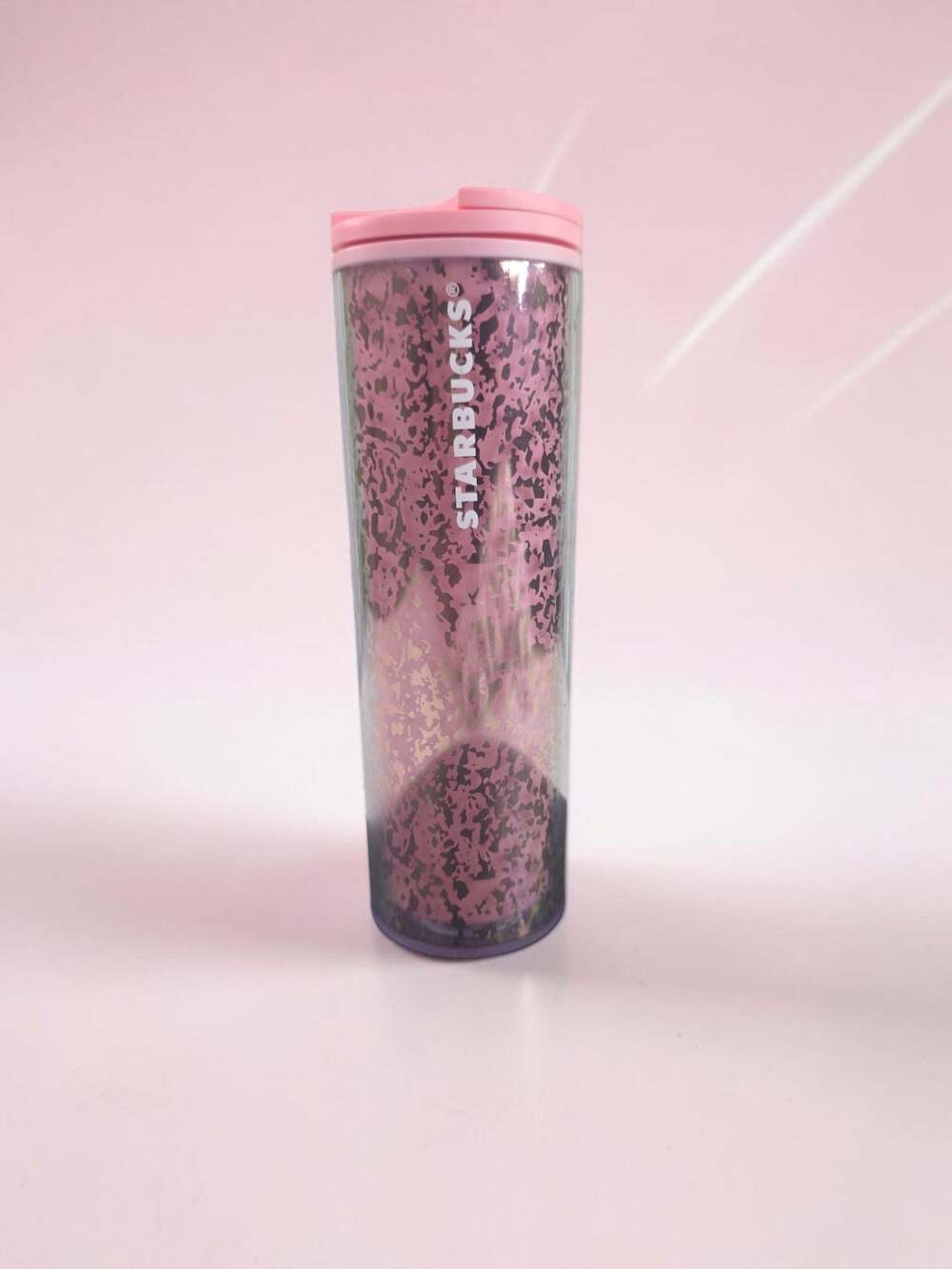 Starbucks 2019 Limited Edition Pink and Gold Foil 16oz Travel Tumbler